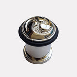 Cast Brass Scrolled Design Doorstop - Pattern 3