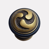 Cast Brass Scrolled Design Doorstop - Pattern 3