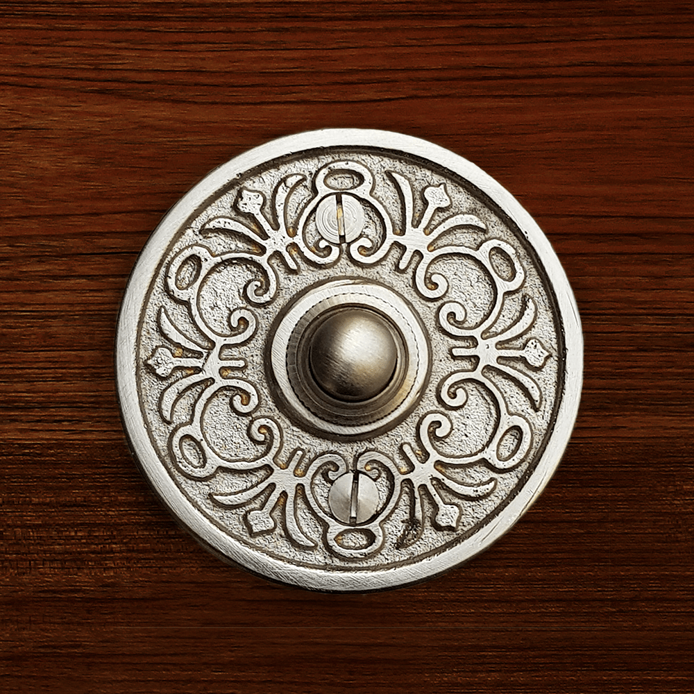 Cast Brass Scrolled Doorbell