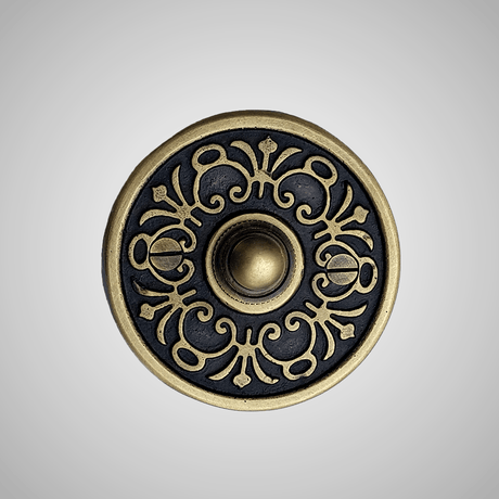 Cast Brass Scrolled Doorbell