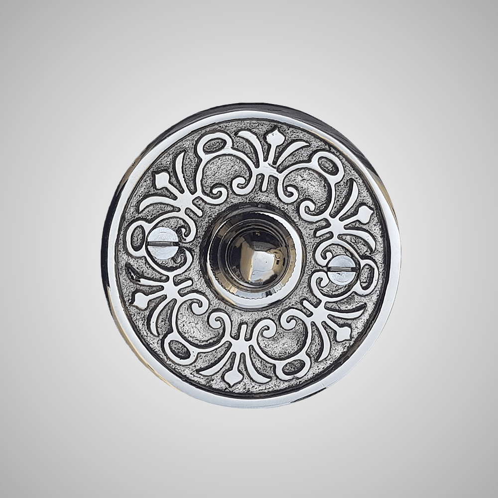 Cast Brass Scrolled Doorbell