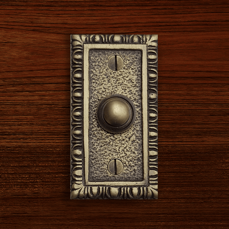 Cast Brass Textured Doorbell