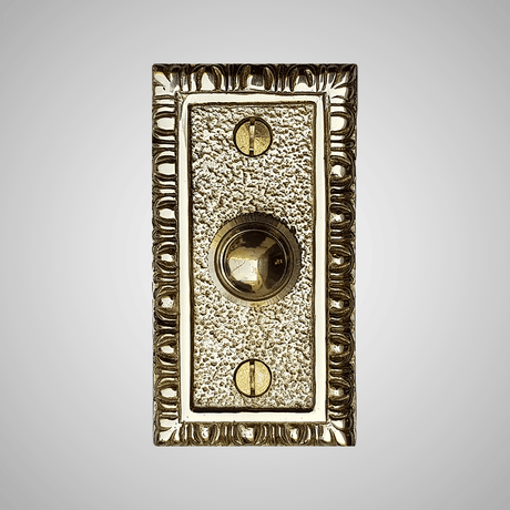 Cast Brass Textured Doorbell