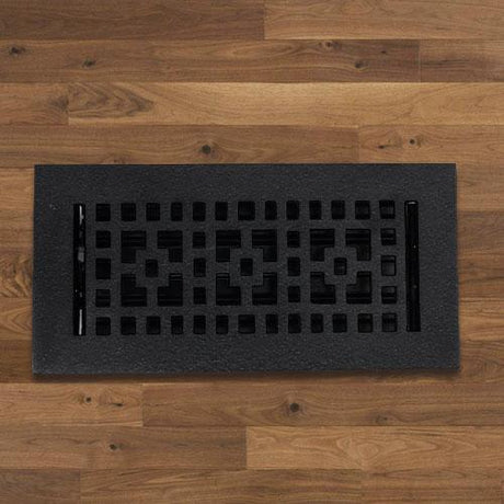 Checkered Cast Iron Floor Register