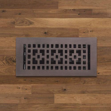 Checkered Solid Brass Floor Register
