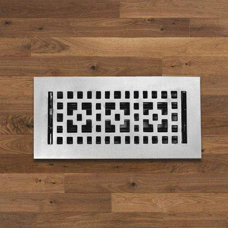 Checkered Solid Brass Floor Register