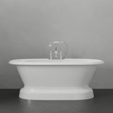 Ciona Cast Iron Double-Ended Tub with Pedestal