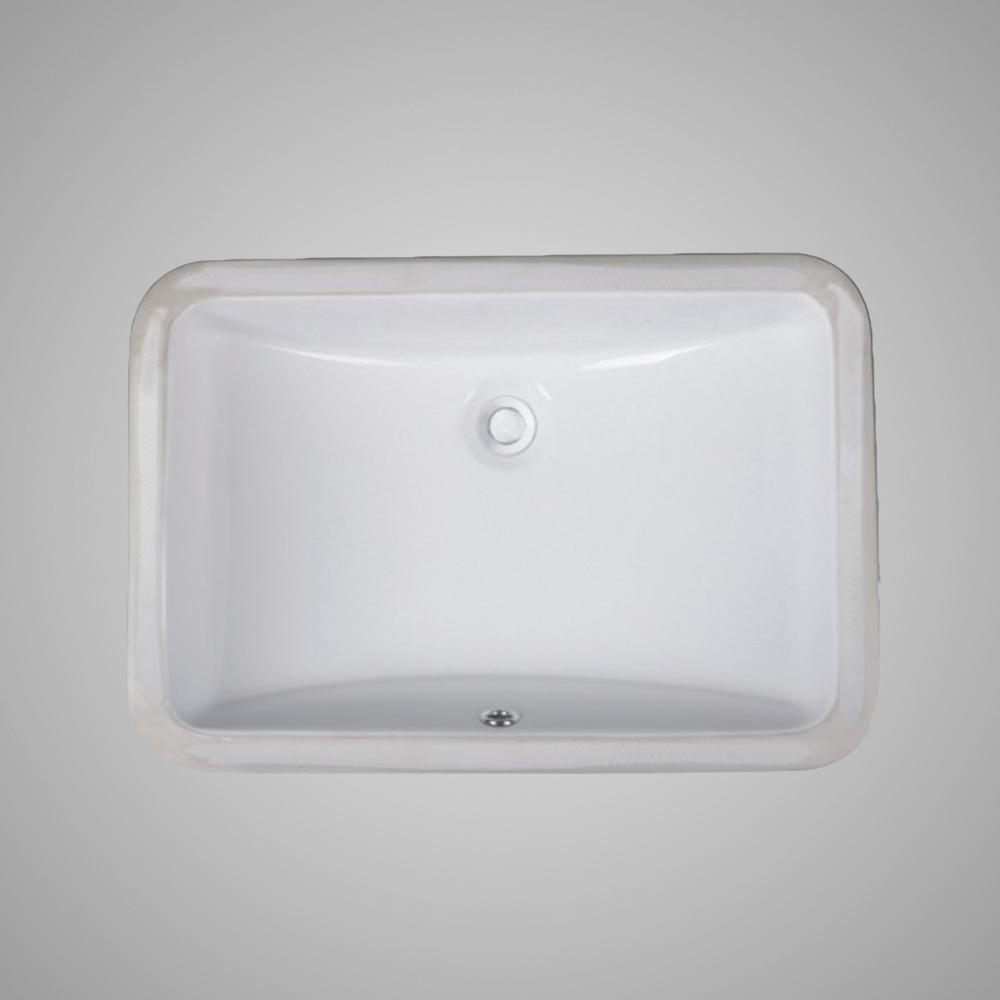 Ceaster Vitreous China Rectangular Undermount Sink - White