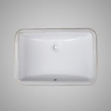 Ceaster Vitreous China Rectangular Undermount Sink - White