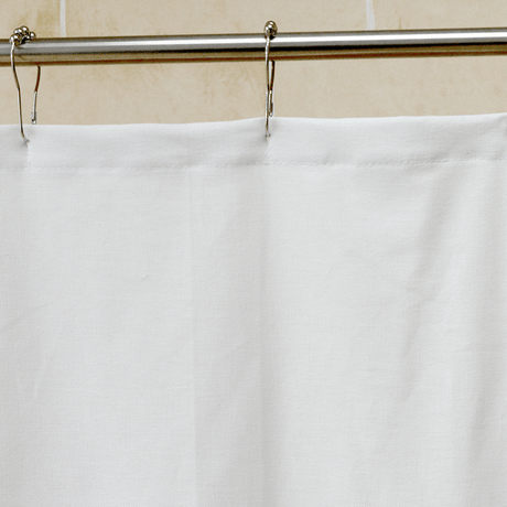 Cotton Duck Shower Curtain - White