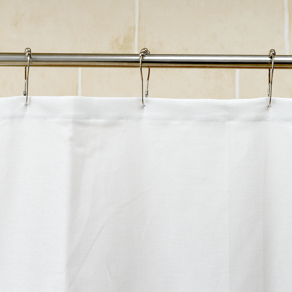 Cotton Duck Shower Curtain - White