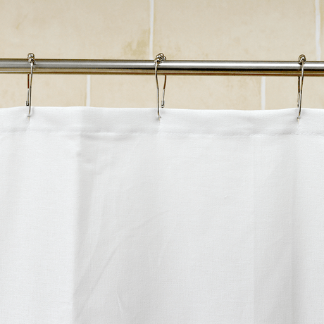 Cotton Duck Shower Curtain - White