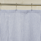 Cotton Duck Shower Curtain - White/Blue Stripes