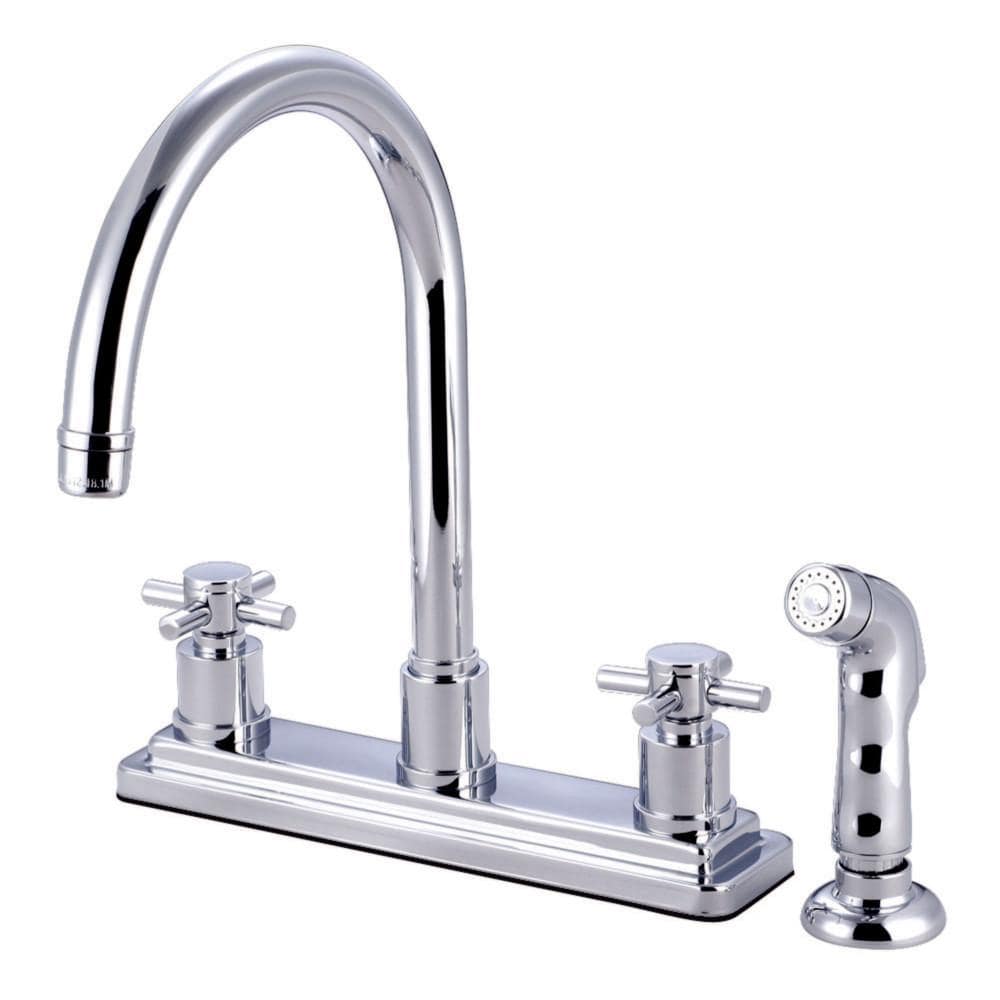 Dante Bridge Kitchen Faucet - Cross Handles