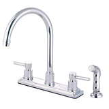 Dante Bridge Kitchen Faucet - Lever Handles