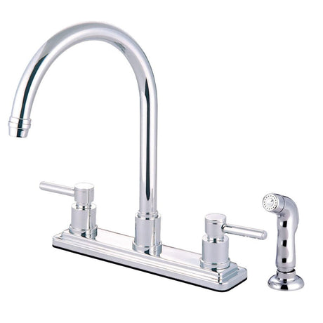 Dante Bridge Kitchen Faucet - Lever Handles
