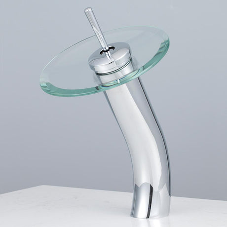 Davies Glass Waterfall Vessel Faucet