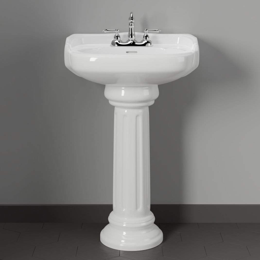 Dawson 100 Vitreous China Pedestal Sink