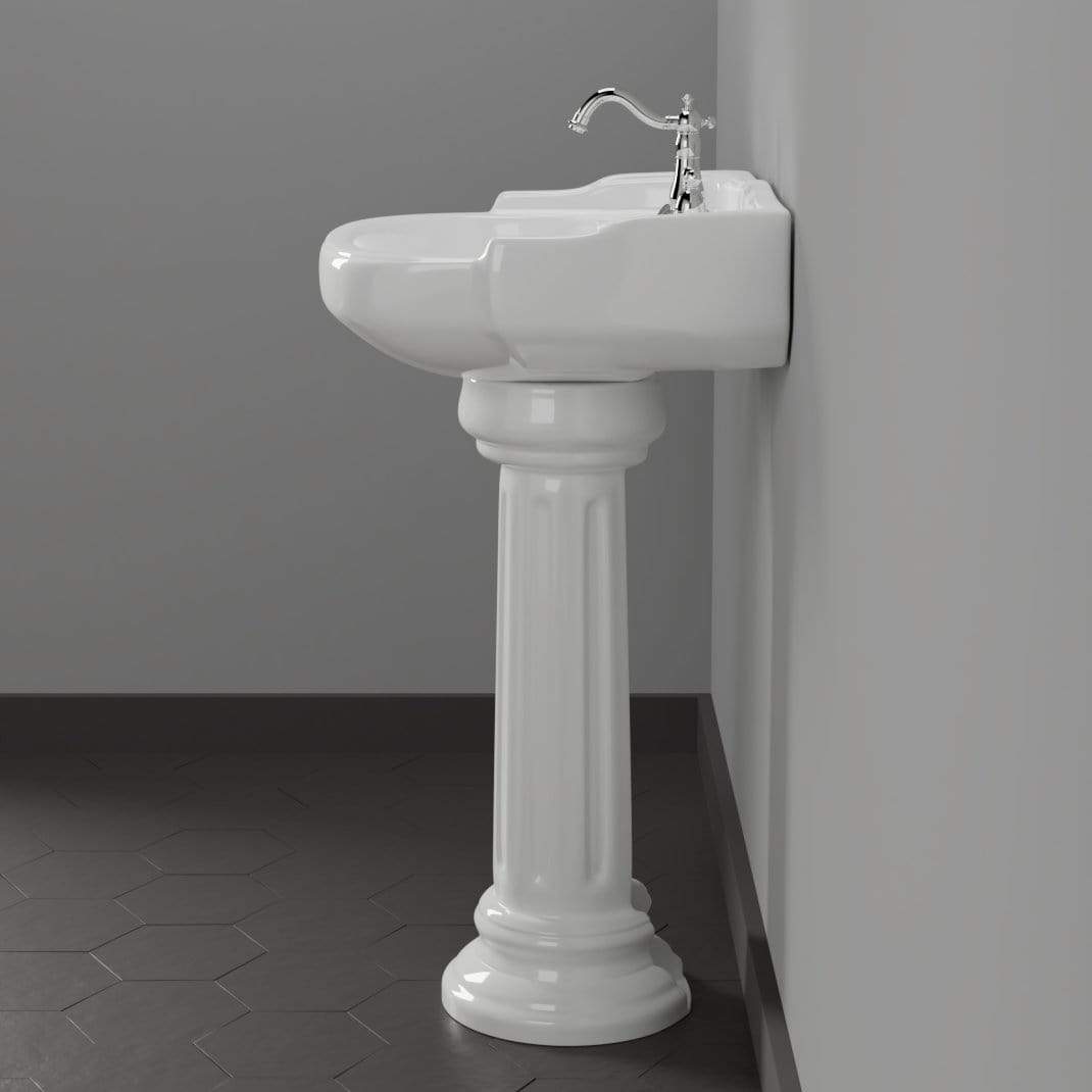 Dawson 100 Vitreous China Pedestal Sink