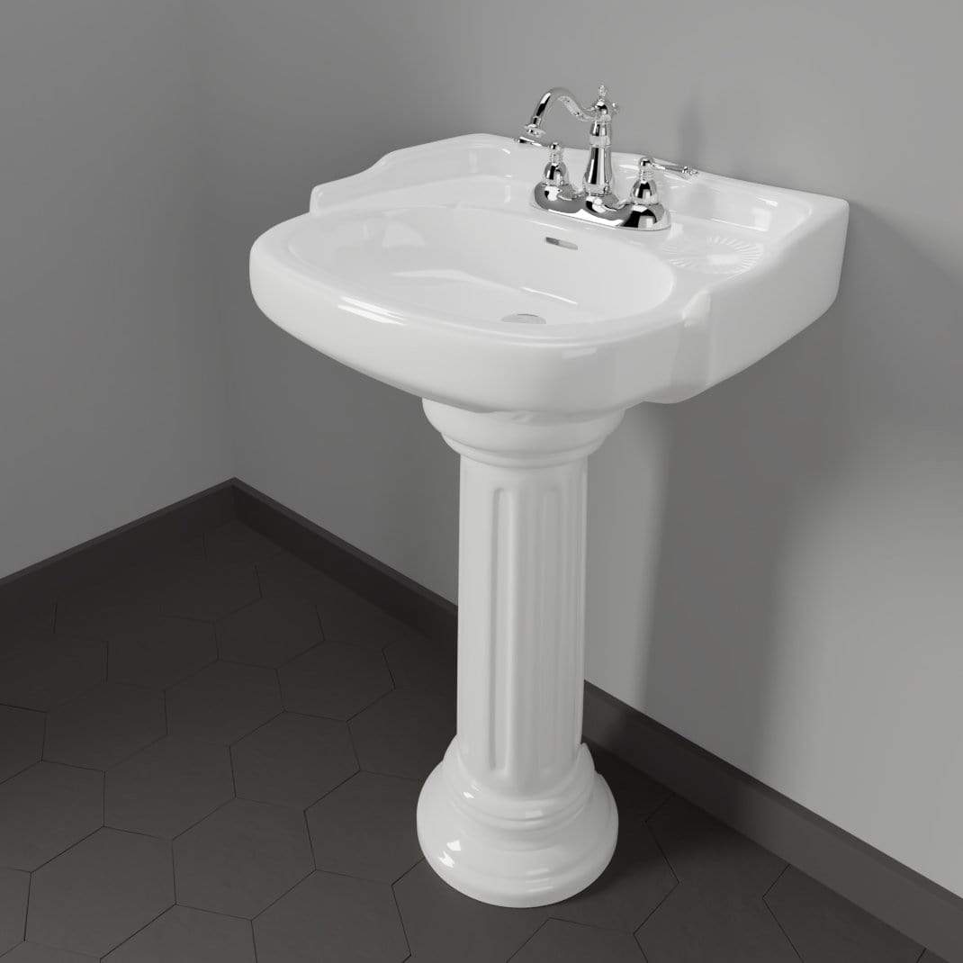 Dawson 100 Vitreous China Pedestal Sink