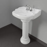 Dawson 100 Vitreous China Pedestal Sink