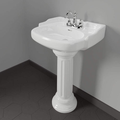 Dawson 100 Vitreous China Pedestal Sink