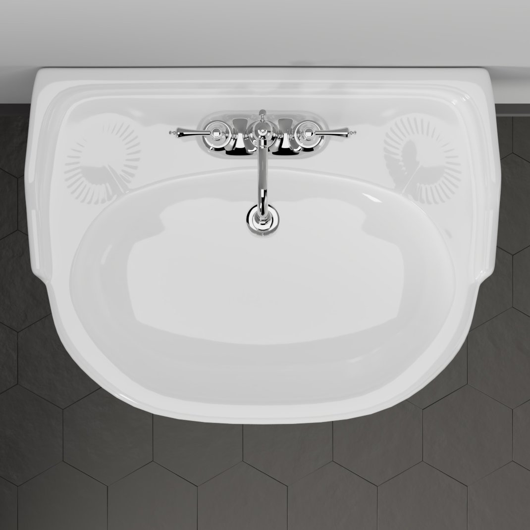 Dawson 200 Vitreous China Pedestal Sink