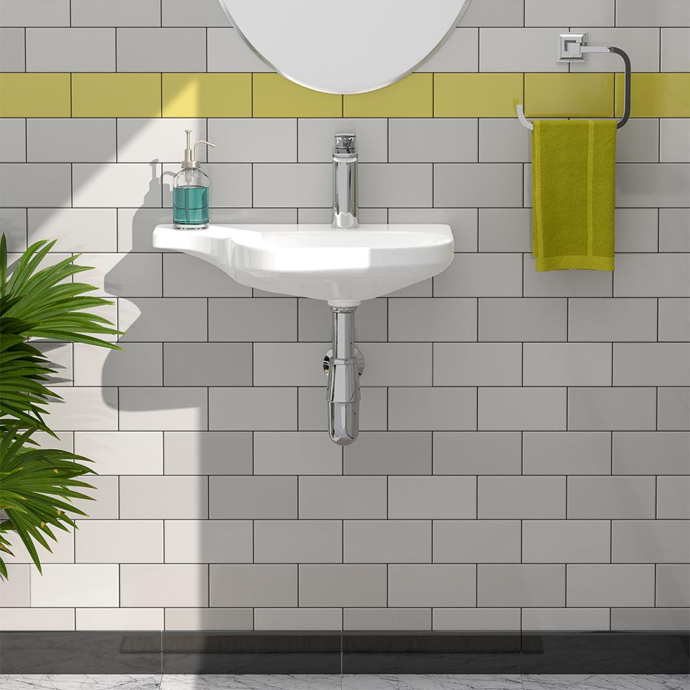 Devota Vitreous China Wall-Mount Bathroom Sink