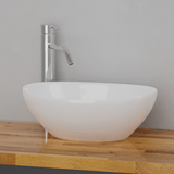 Eleva Vitreous China Oval Vessel Sink
