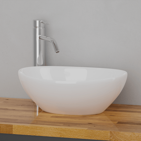 Eleva Vitreous China Oval Vessel Sink