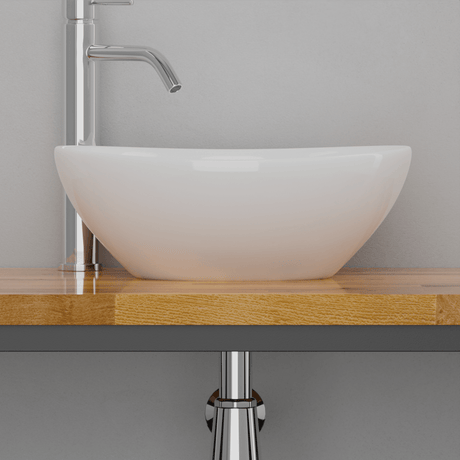 Eleva Vitreous China Oval Vessel Sink