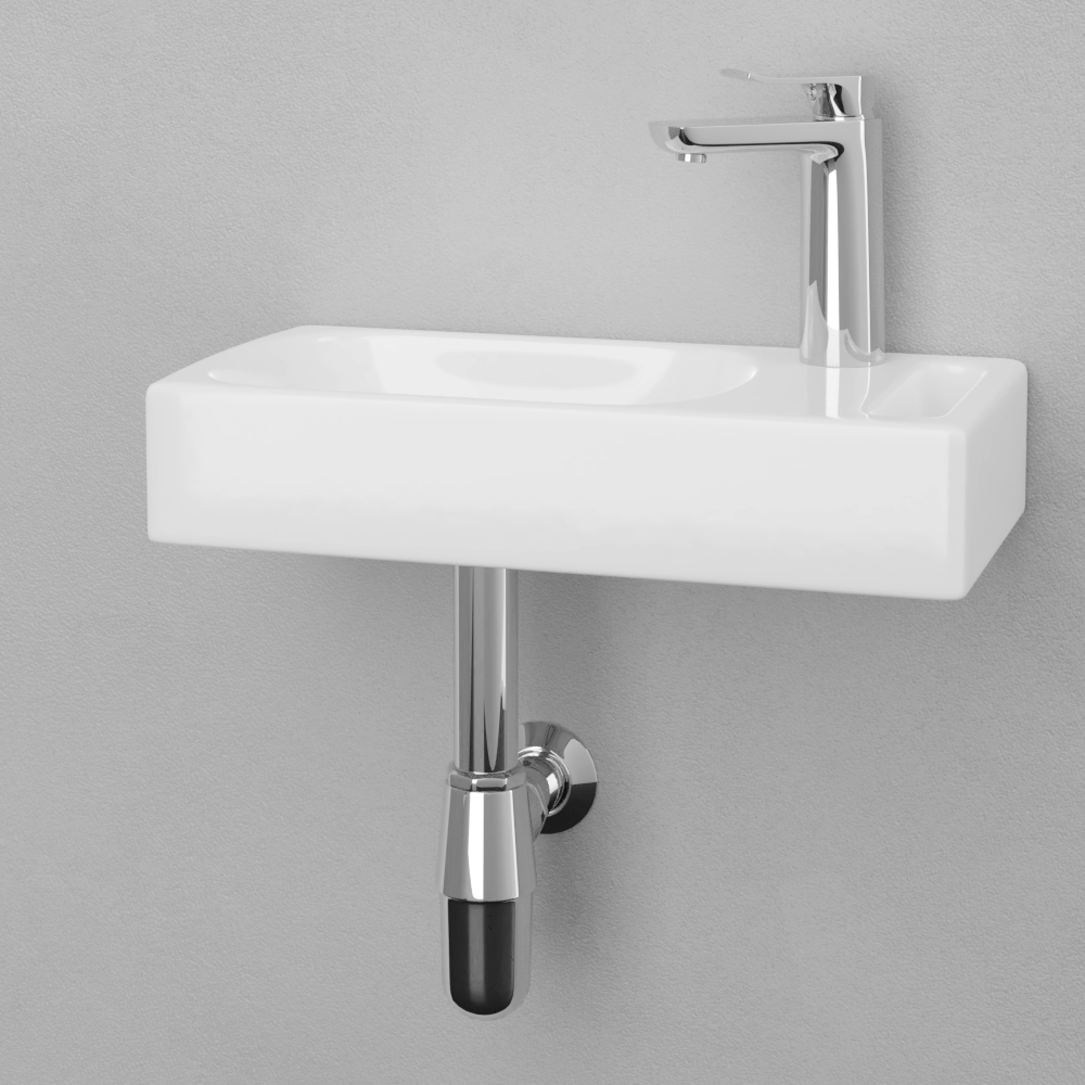Endora Vitreous China Wall-Mount Bathroom Sink