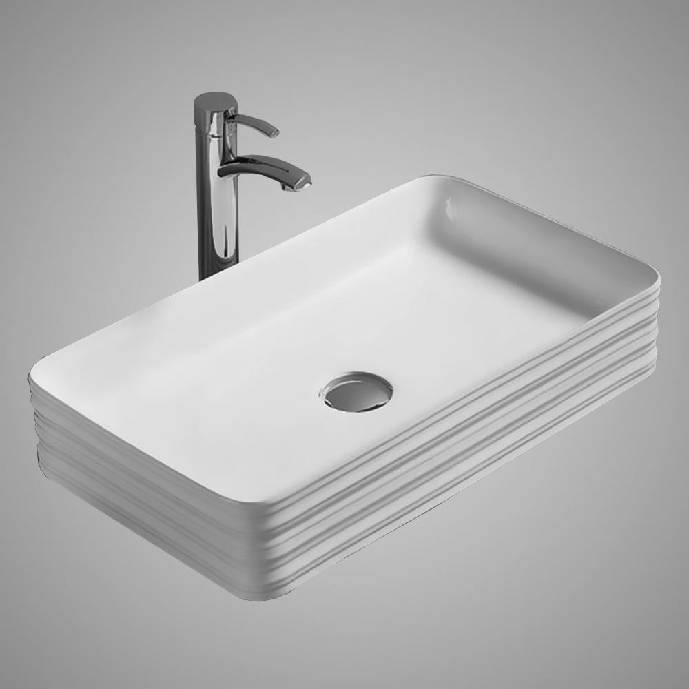 Erla Vitreous China Vessel Sink - Decorative Exterior