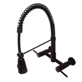 Esteban 2-Handle Wall Mount Pull-Down Kitchen Faucet