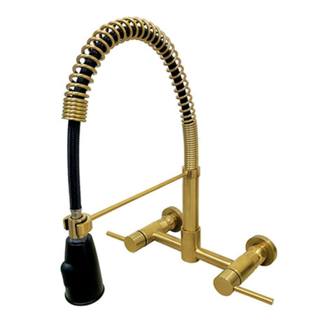 Esteban 2-Handle Wall Mount Pull-Down Kitchen Faucet