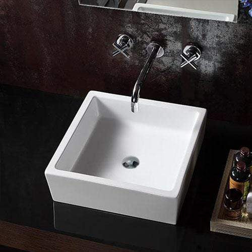 Eveleth Vitreous China Square Vessel Sink