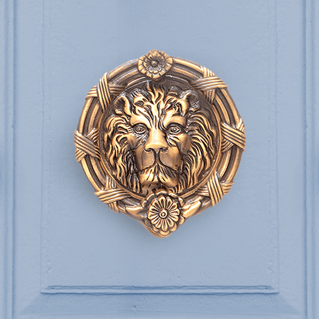 Ferocious Lion Door Knocker