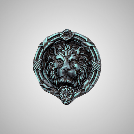 Ferocious Lion Door Knocker