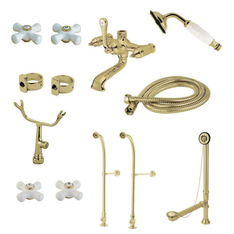 Freestanding Tub Faucet and Drain Set