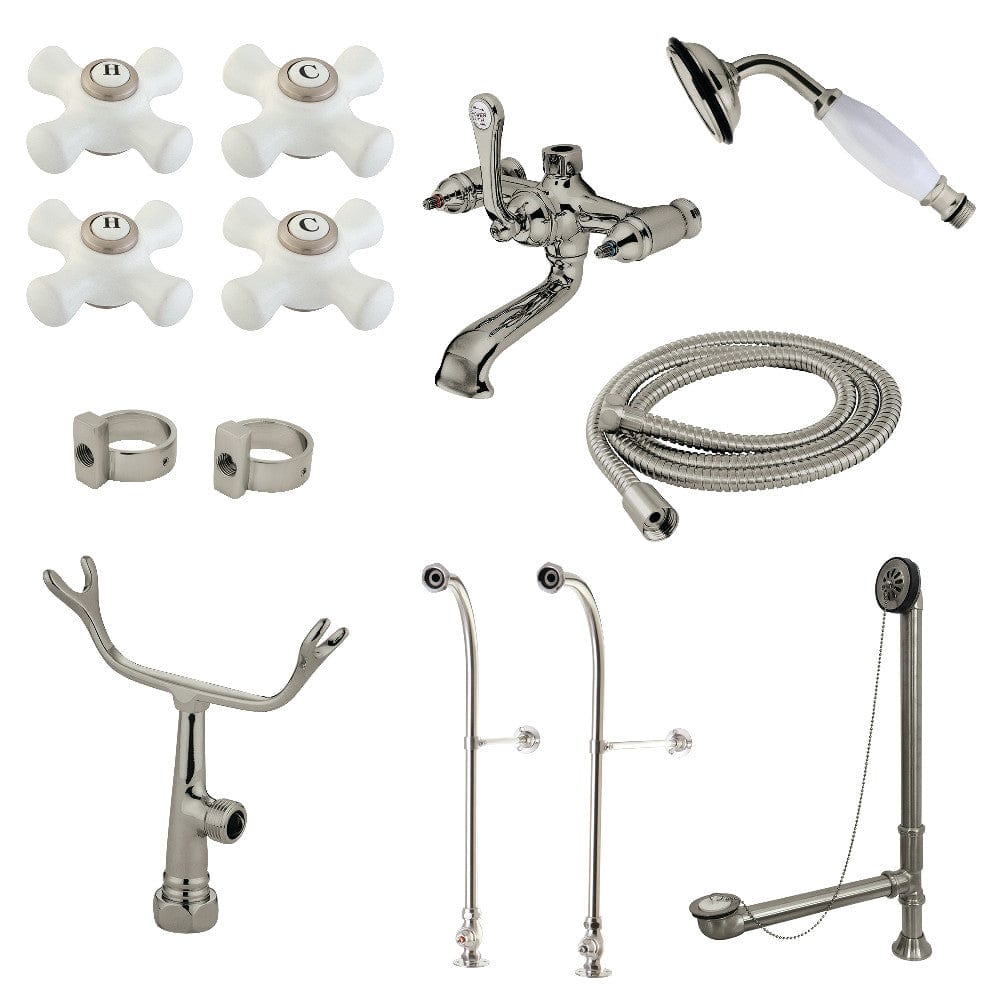 Freestanding Tub Faucet and Drain Set