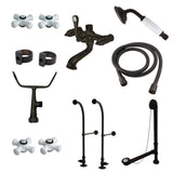 Freestanding Tub Faucet and Drain Set