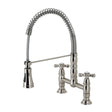 Gargano Two-Handle Deck-Mount Pull-Down Sprayer Kitchen Faucet