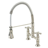 Gargano Two-Handle Deck-Mount Pull-Down Sprayer Kitchen Faucet