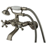 Gergen Bathroom Wall-Mount Tub Faucet with Hand Shower