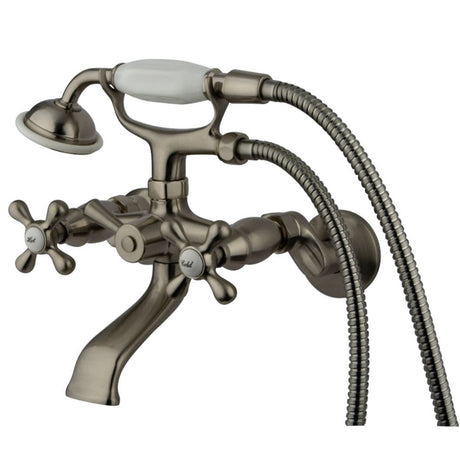 Gergen Bathroom Wall-Mount Tub Faucet with Hand Shower