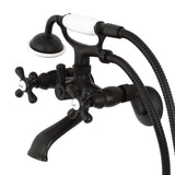 Gergen Bathroom Wall-Mount Tub Faucet with Hand Shower