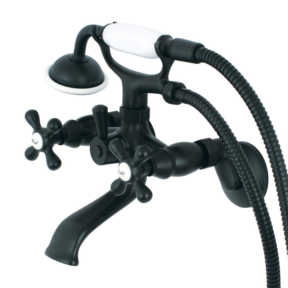 Gergen Bathroom Wall-Mount Tub Faucet with Hand Shower