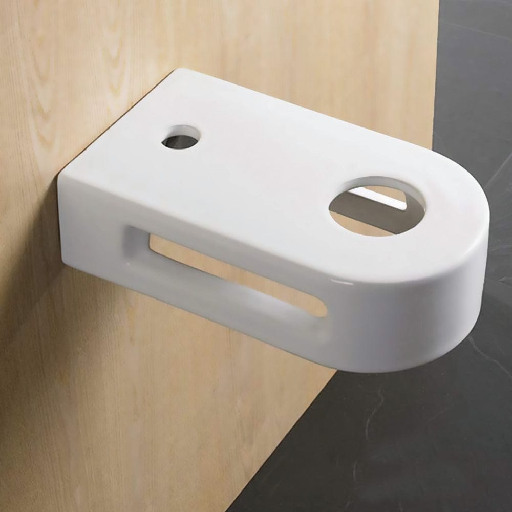 Geva Vitreous China Vessel Sink with 9" Rounded End Base