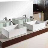 Gleason Vitreous China Rectangular Vessel Sink