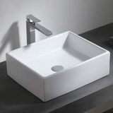 Gleason Vitreous China Rectangular Vessel Sink